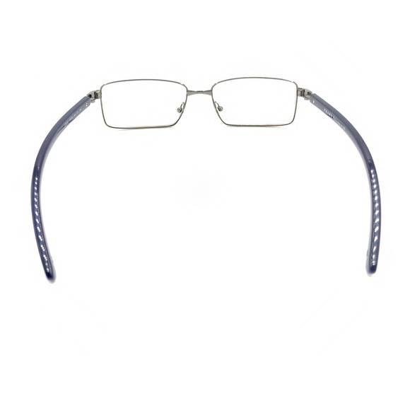 Prada VPR 65L 5AV-1O1 Gunmetal Silver Blue Eyeglasses Frames 55-16 140 Italy - Picture 5 of 12
